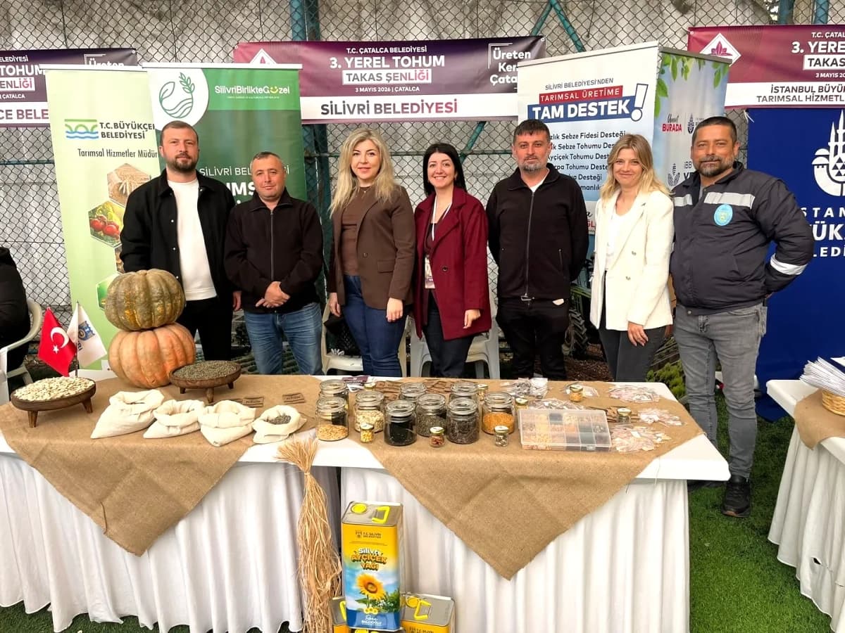 Silivri TÜRAM, Çatalca'daki Tohum Şenliği'nde Atalık Tohumları Üreticilerle Buluşturdu Silivri TÜRAM, Çatalca'daki Tohum Şenliği'nde Atalık Tohumları Üreticilerle Buluşturdu