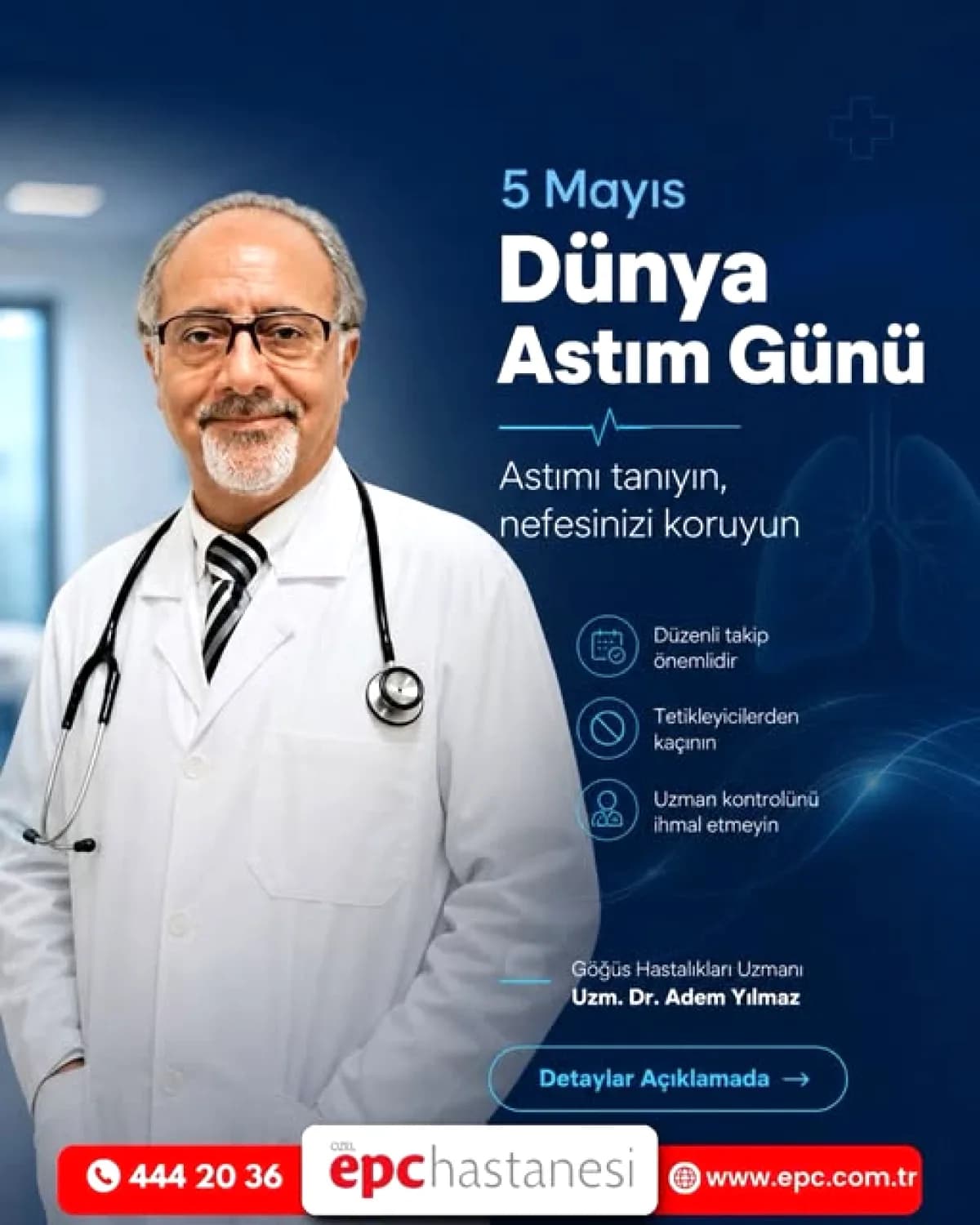 Dünya Astım Günü'nde Özel EPC Hastanesi'nden Kritik Uyarı: Erişim Hayati Dünya Astım Günü'nde Özel EPC Hastanesi'nden Kritik Uyarı: Erişim Hayati