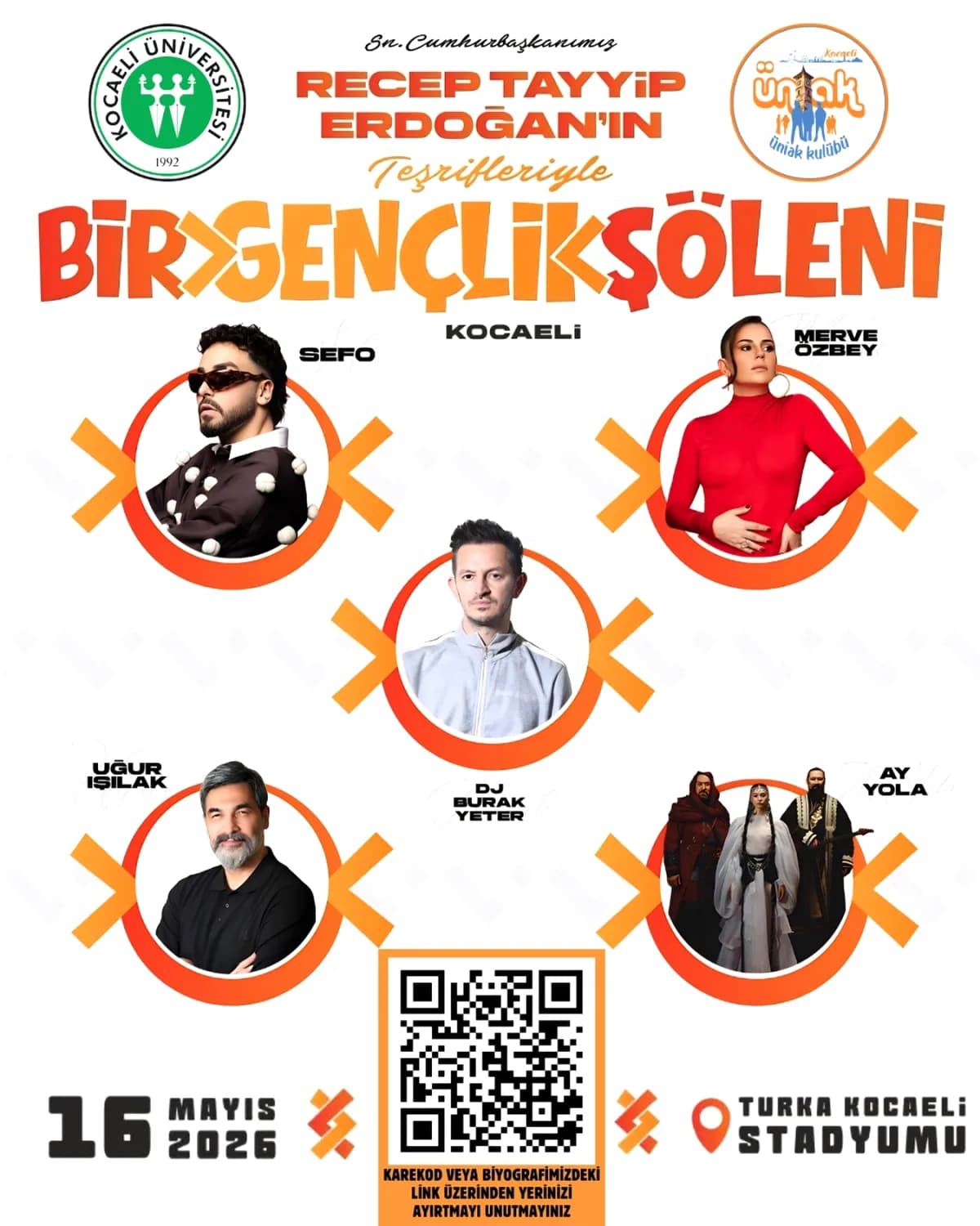 Kocaeli'de Ücretsiz Gençlik Şöleni: 16 Mayıs'ta Stadyumda Buluşma Kocaeli'de Ücretsiz Gençlik Şöleni: 16 Mayıs'ta Stadyumda Buluşma