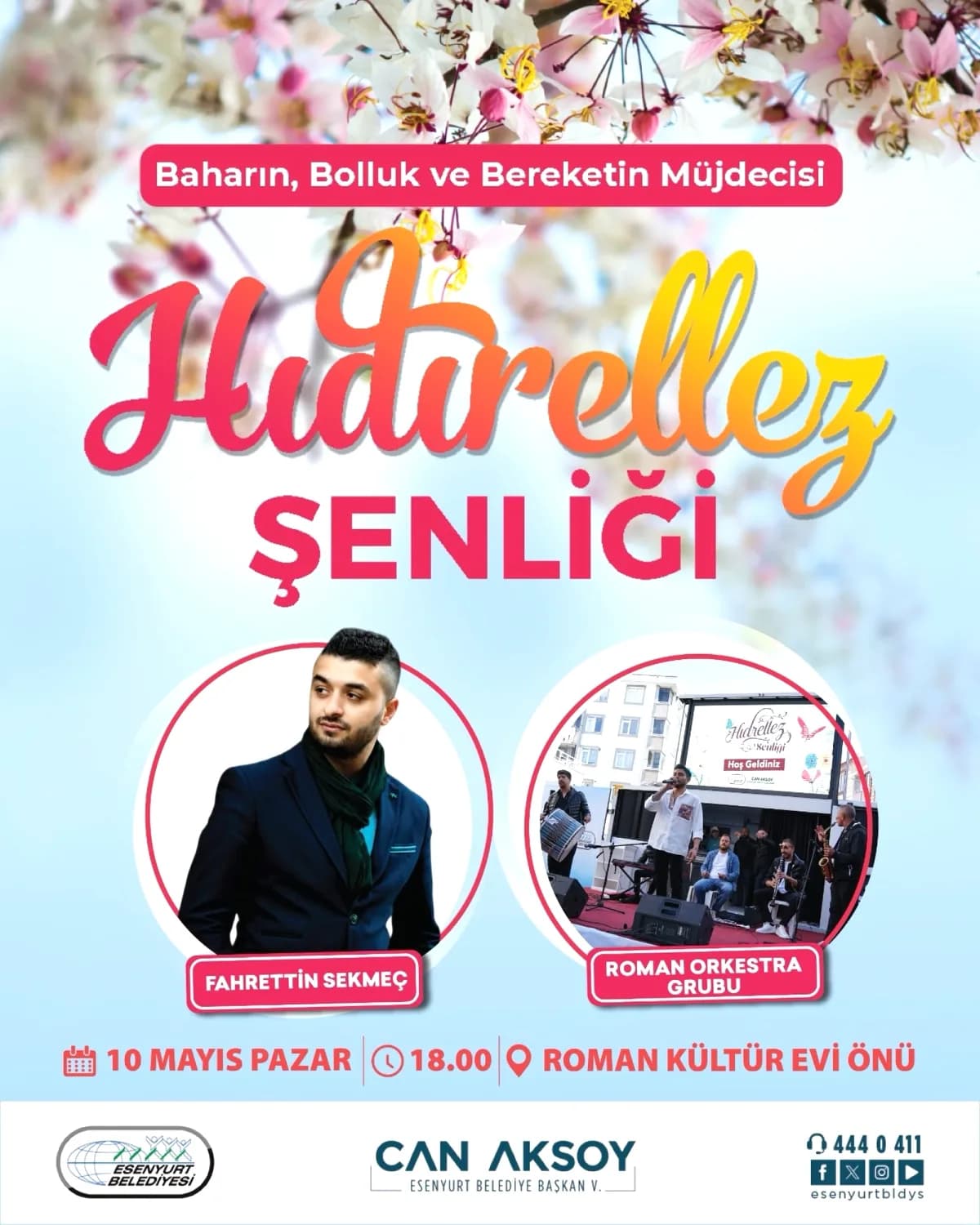 Esenyurt'ta Hıdırellez Coşkusu: Fahrettin Sekmeç ve Roman Orkestrası Sahne Alacak Esenyurt'ta Hıdırellez Coşkusu: Fahrettin Sekmeç ve Roman Orkestrası Sahne Alacak