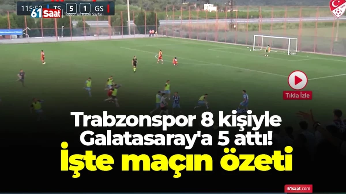 Trabzonspor U16, 8 Kişi Kalmasına Rağmen Galatasaray'ı 5-1 Mağlup Etti Trabzonspor U16, 8 Kişi Kalmasına Rağmen Galatasaray'ı 5-1 Mağlup Etti