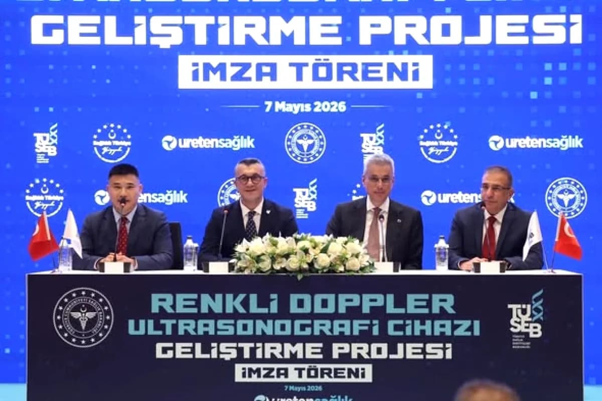 Yerli Doppler Ultrasonografi Cihazı için İmzalar Atıldı: %70 Yerlilik Hedefleniyor Yerli Doppler Ultrasonografi Cihazı için İmzalar Atıldı: %70 Yerlilik Hedefleniyor