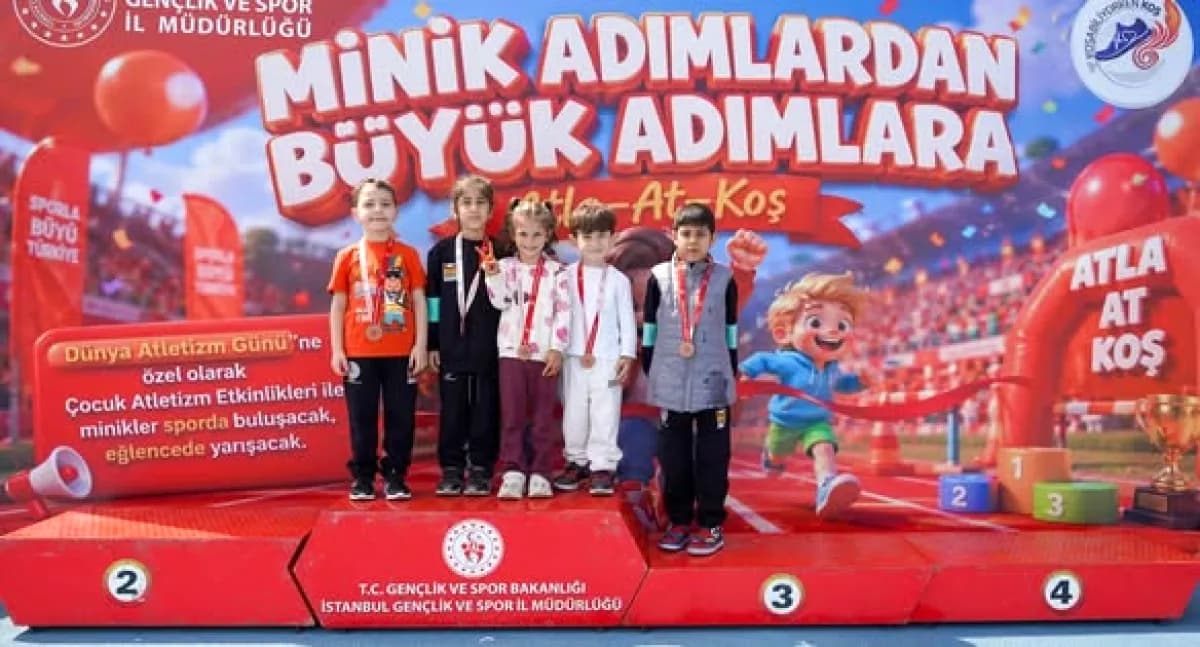 İstanbul'da Minik Adımlar Atletizmle Tanıştı İstanbul'da Minik Adımlar Atletizmle Tanıştı
