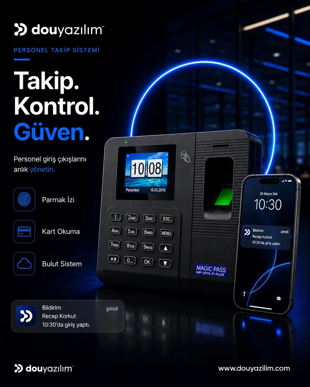 Doğuş Teknoloji'den Biyometrik Personel Takip Sistemleri Doğuş Teknoloji'den Biyometrik Personel Takip Sistemleri