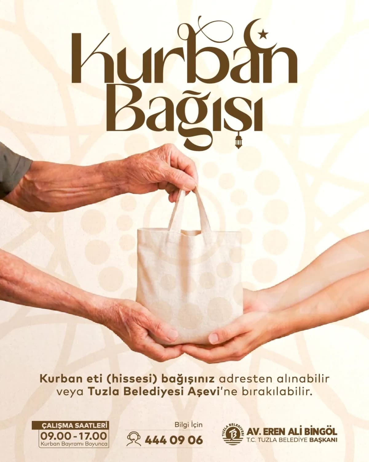 Tuzla Belediyesi Kurban Bayramı İçin Et Bağışı Kampanyası Başlattı Tuzla Belediyesi Kurban Bayramı İçin Et Bağışı Kampanyası Başlattı