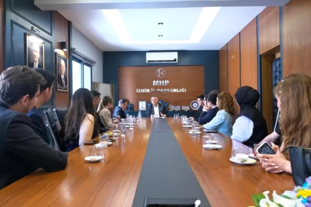İzmir Ekonomi Üniversitesi Siyaset Kulübü MHP'yi Ziyaret Etti İzmir Ekonomi Üniversitesi Siyaset Kulübü MHP'yi Ziyaret Etti