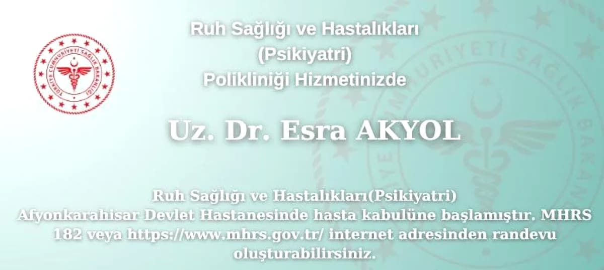 Afyonkarahisar Devlet Hastanesi'nde Psikiyatri Polikliniği Hizmete Açıldı Afyonkarahisar Devlet Hastanesi'nde Psikiyatri Polikliniği Hizmete Açıldı