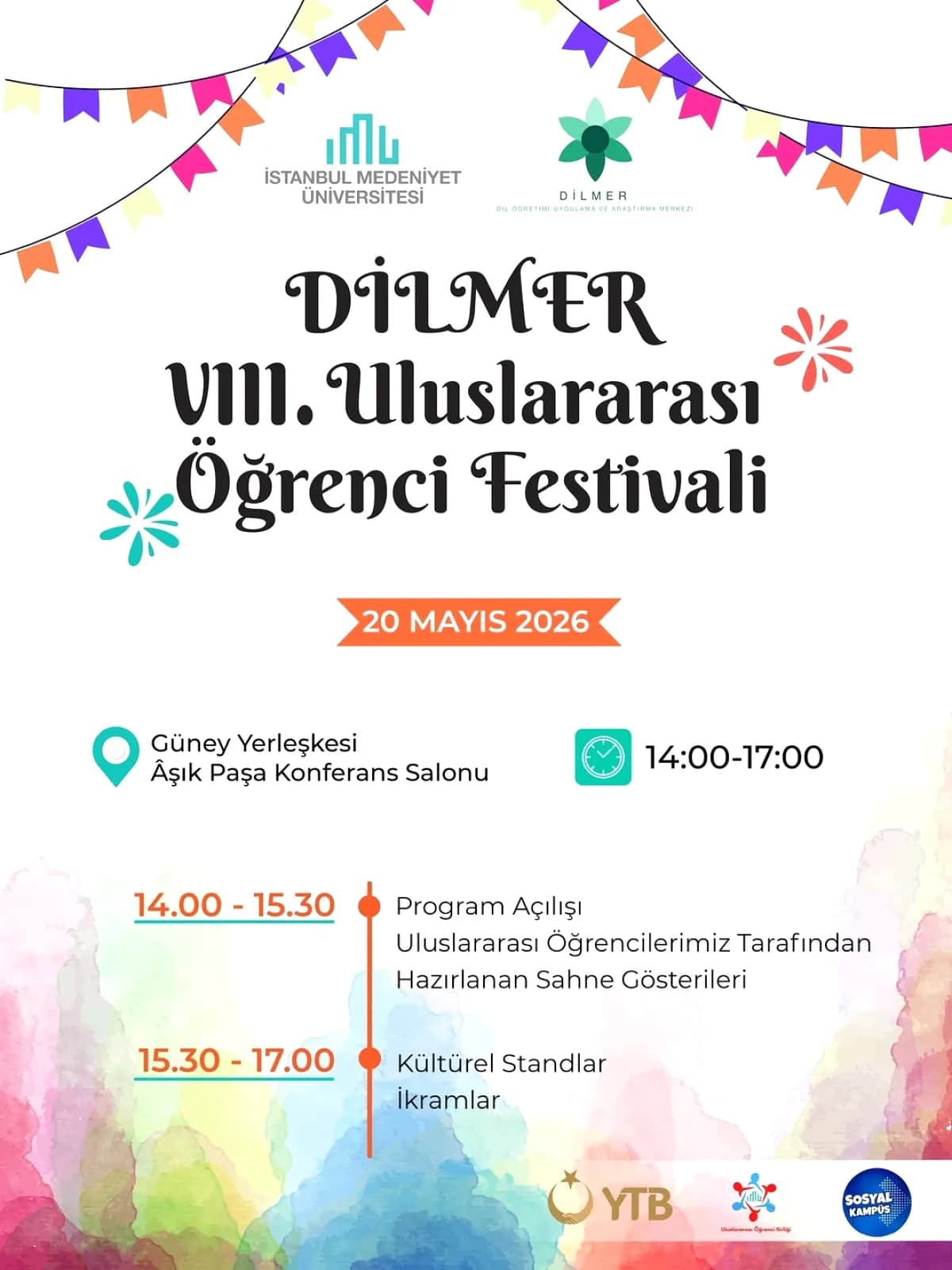 İstanbul Medeniyet Üniversitesi'nde 20 Mayıs'ta Kültür Şöleni İstanbul Medeniyet Üniversitesi'nde 20 Mayıs'ta Kültür Şöleni