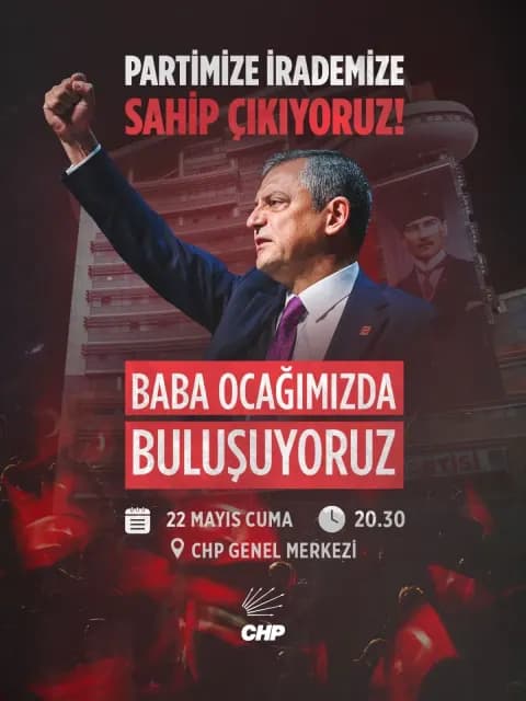 CHP Gölbaşı İlçe Başkanlığı'ndan Hukuk Dışı Müdahalelere Karşı Birlik Çağrısı CHP Gölbaşı İlçe Başkanlığı'ndan Hukuk Dışı Müdahalelere Karşı Birlik Çağrısı
