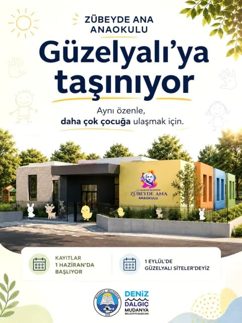 Bursa Mudanya'da Zübeyde Anaokulu Güzelyalı'ya Taşınıyor Bursa Mudanya'da Zübeyde Anaokulu Güzelyalı'ya Taşınıyor