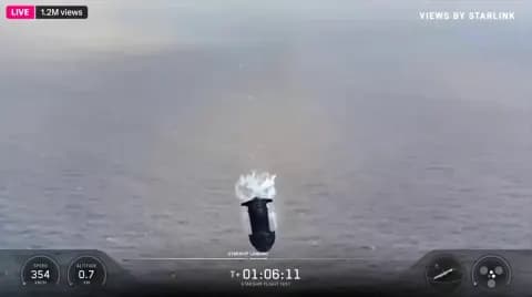 SpaceX Starship Roketi Hint Okyanusu'na İndi: Uzay Yolculuğunda Dönüm Noktası SpaceX Starship Roketi Hint Okyanusu'na İndi: Uzay Yolculuğunda Dönüm Noktası