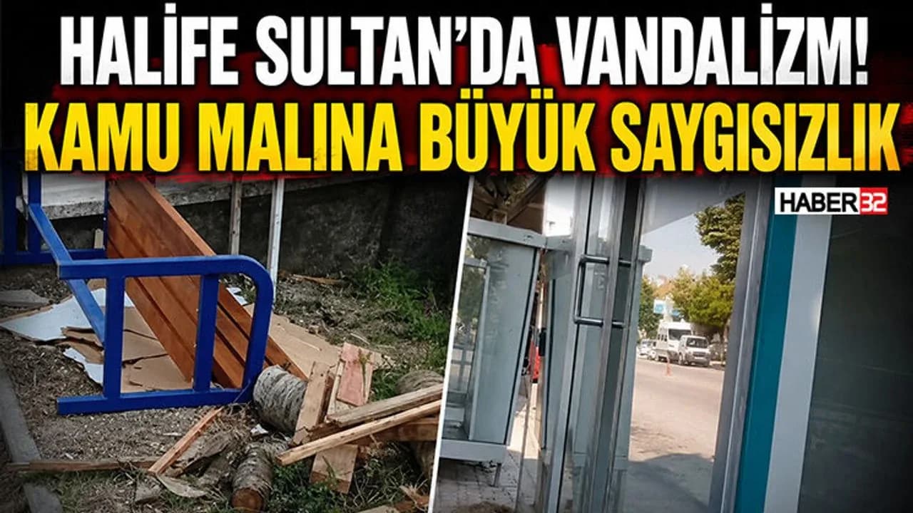 Halife Sultan Bölgesi'nde Kamu Malına Saldırı: Durak Koltuğu Söküldü Halife Sultan Bölgesi'nde Kamu Malına Saldırı: Durak Koltuğu Söküldü