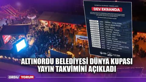 Altınordu'da Dünya Kupası Heyecanı: Akyazı Sahili'ne Dev Ekran Kuruldu Altınordu'da Dünya Kupası Heyecanı: Akyazı Sahili'ne Dev Ekran Kuruldu