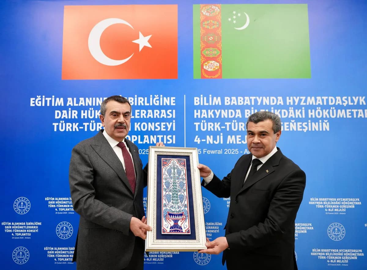 Türkmenistan Eğitim Bakanlığıyla İşbirliği Yenileniyor: Türk Türkmen Konseyi'nin Dördüncü Toplantısı Türkmenistan Eğitim Bakanlığıyla İşbirliği Yenileniyor: Türk Türkmen Konseyi'nin Dördüncü Toplantısı