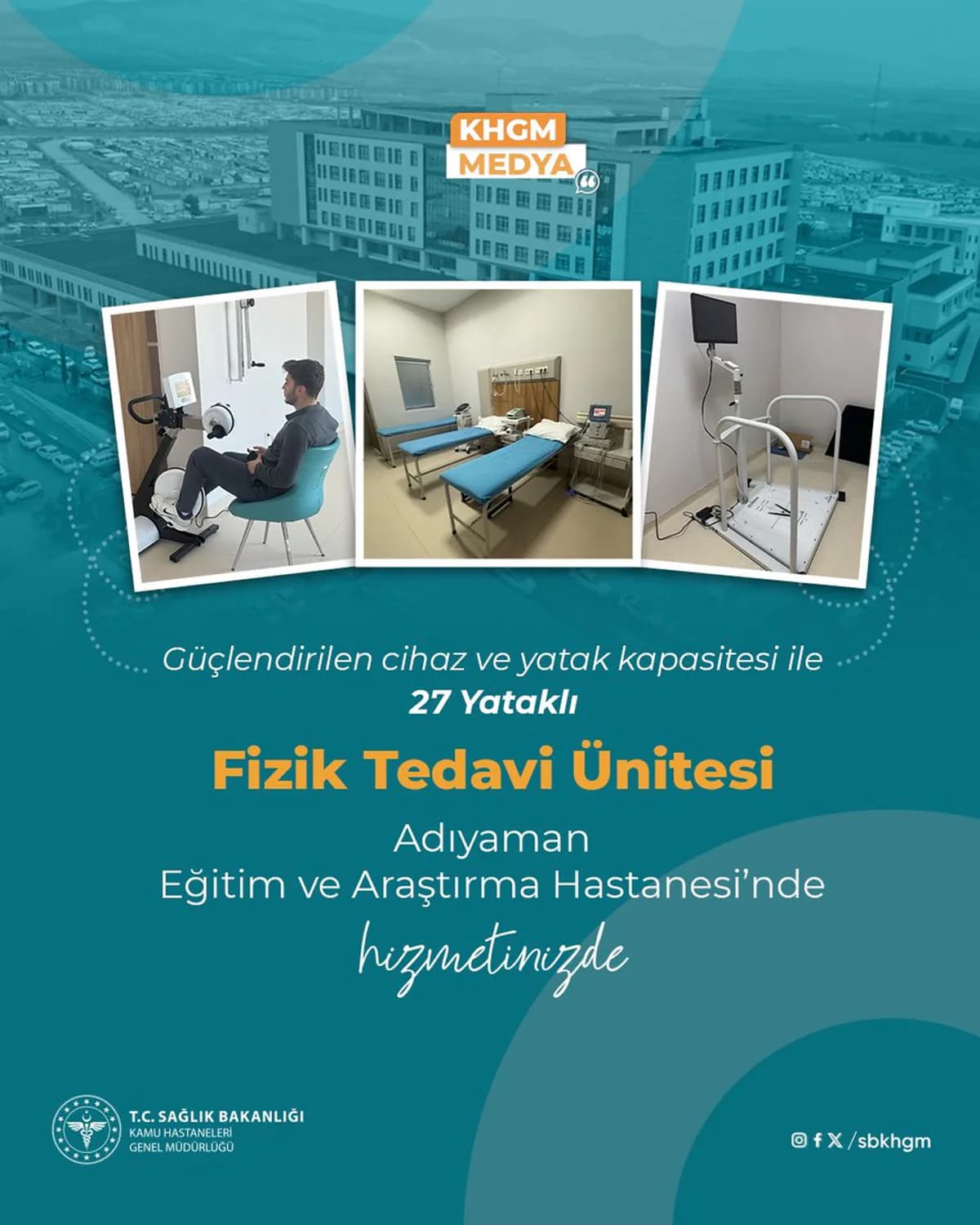 Adıyaman Eğitim ve Araştırma Hastanesi'ne Yeni Fizik Tedavi Ünitesi Adıyaman Eğitim ve Araştırma Hastanesi'ne Yeni Fizik Tedavi Ünitesi