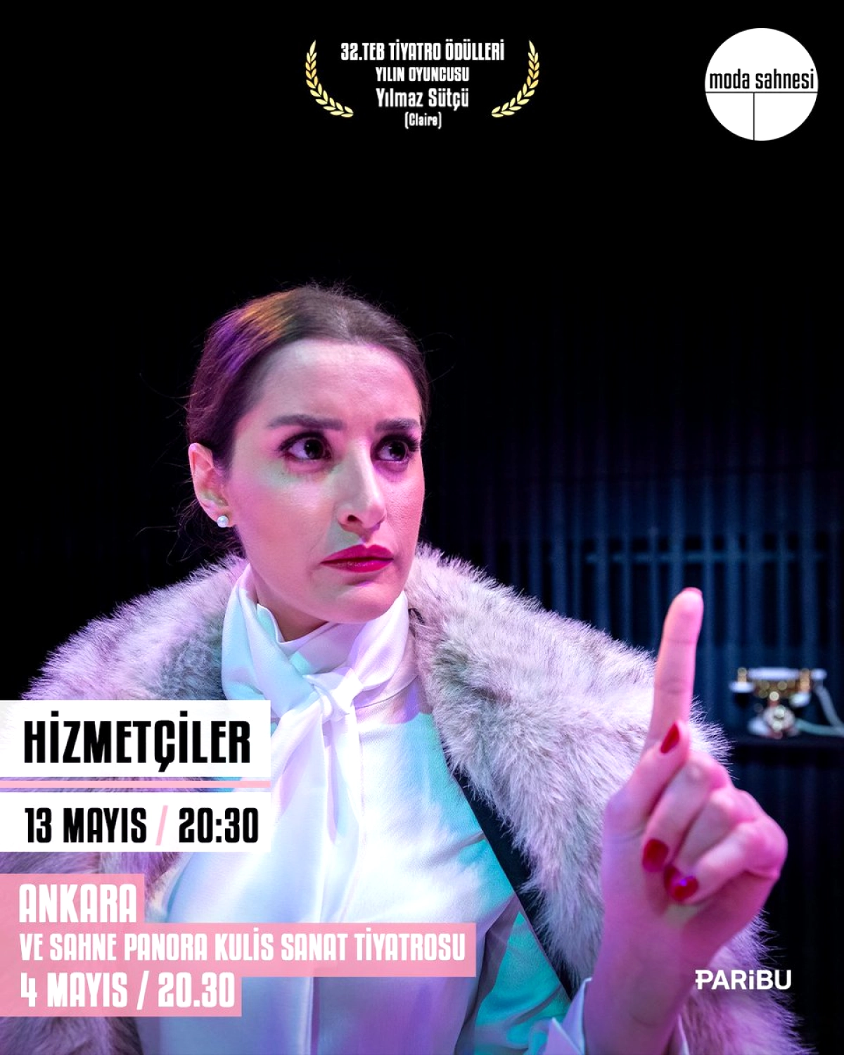 Ankara'da 'Hizmetçiler' Oyunu 4 ve 13 Mayıs'ta Seyirciyle Buluşacak