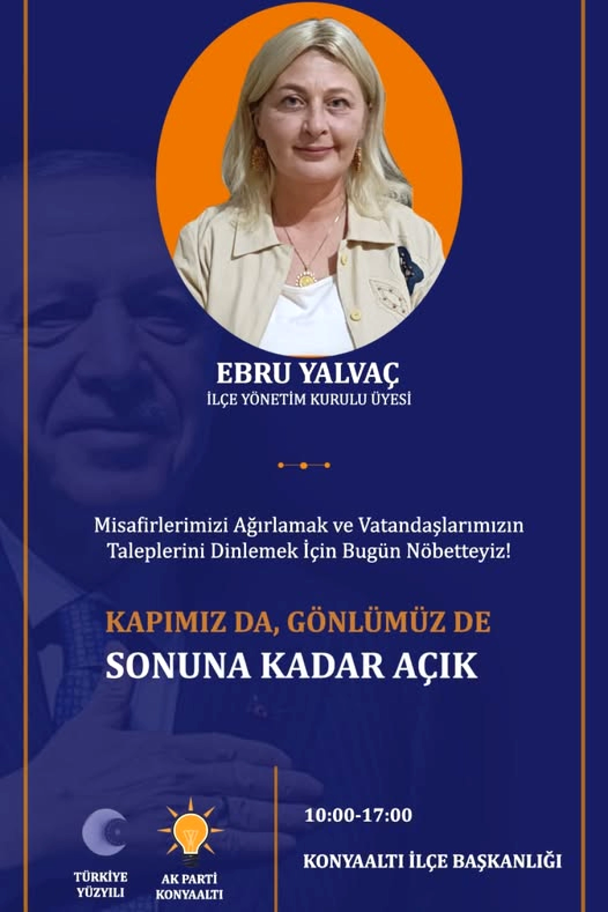 Konyaaltı'da AK Parti İlçe Başkanlığı'nda Bugün Nöbetçi Kim? İletişim Bilgileri