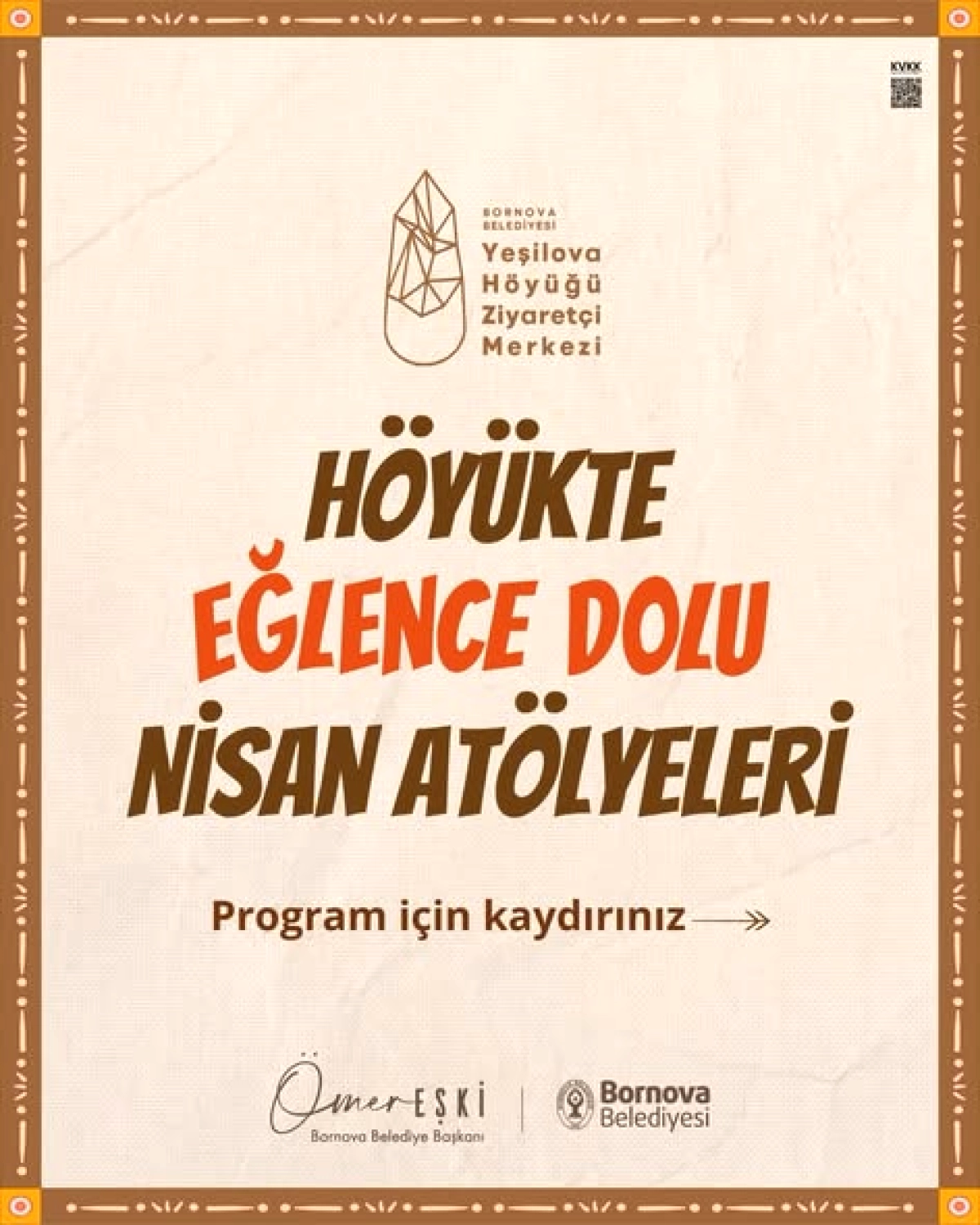 Bornova'da Çocuklar İçin Nisan Ayı Boyunca Ücretsiz Atölyeler