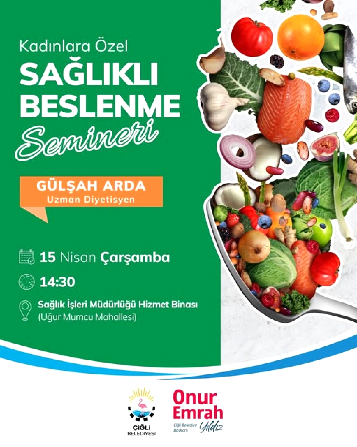 Çiğli'de Sağlıklı Beslenme Semineri: Kadın Hemşehriler İçin Ücretsiz Eğitim