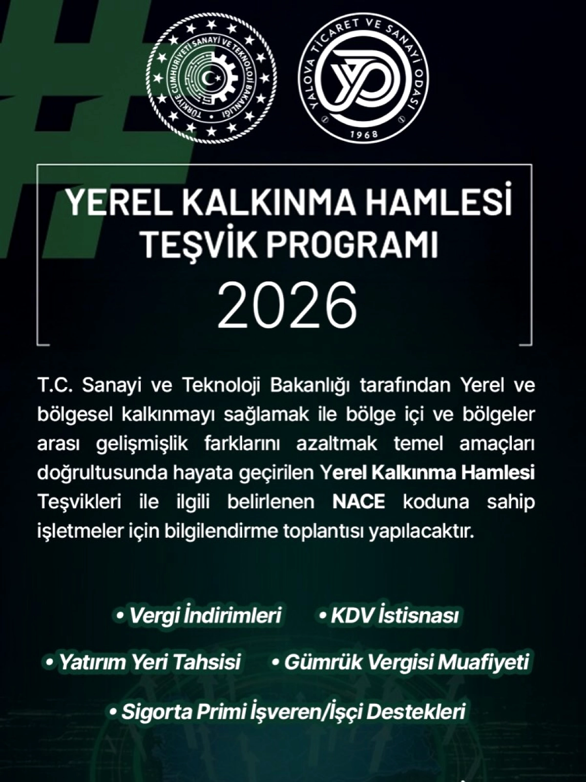 Yalovalı İşletmeler İçin Kritik Fırsat: Yerel Kalkınma Teşvikleri Masaya Yatırılıyor
