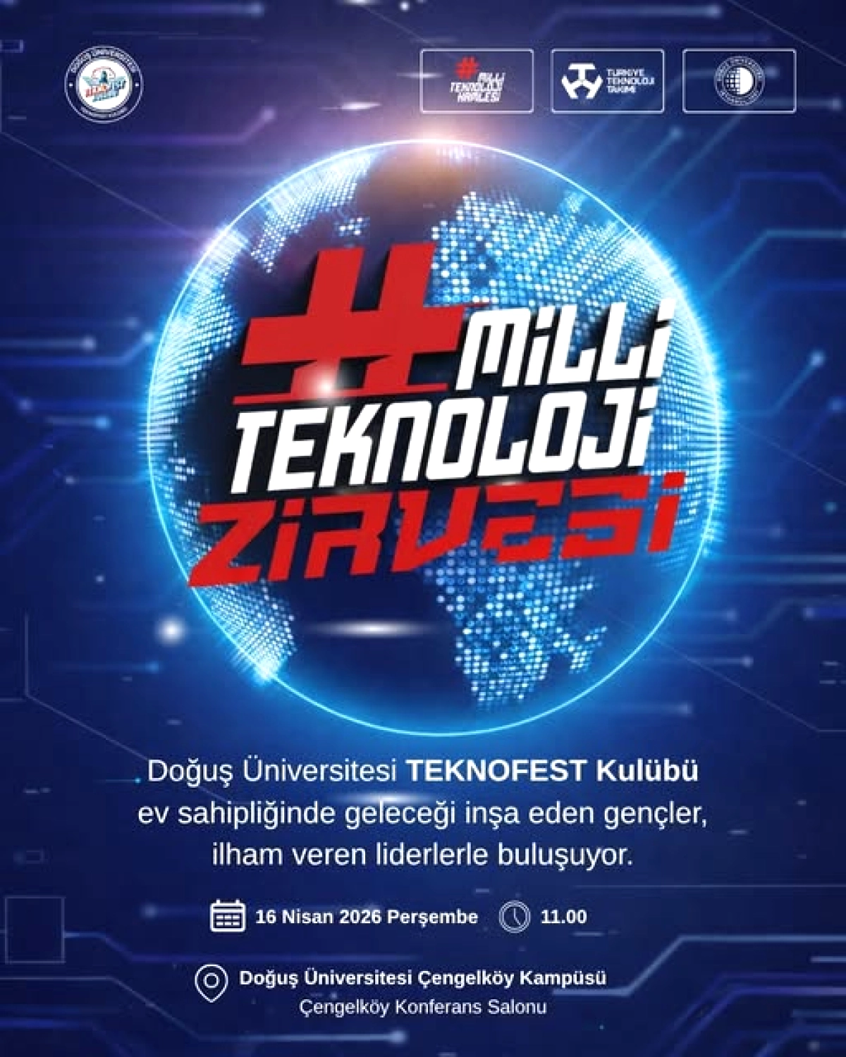 16 Nisan'da İstanbul'da Ücretsiz Teknoloji Zirvesi: TEKNOFEST Kulübü Sahne Alıyor