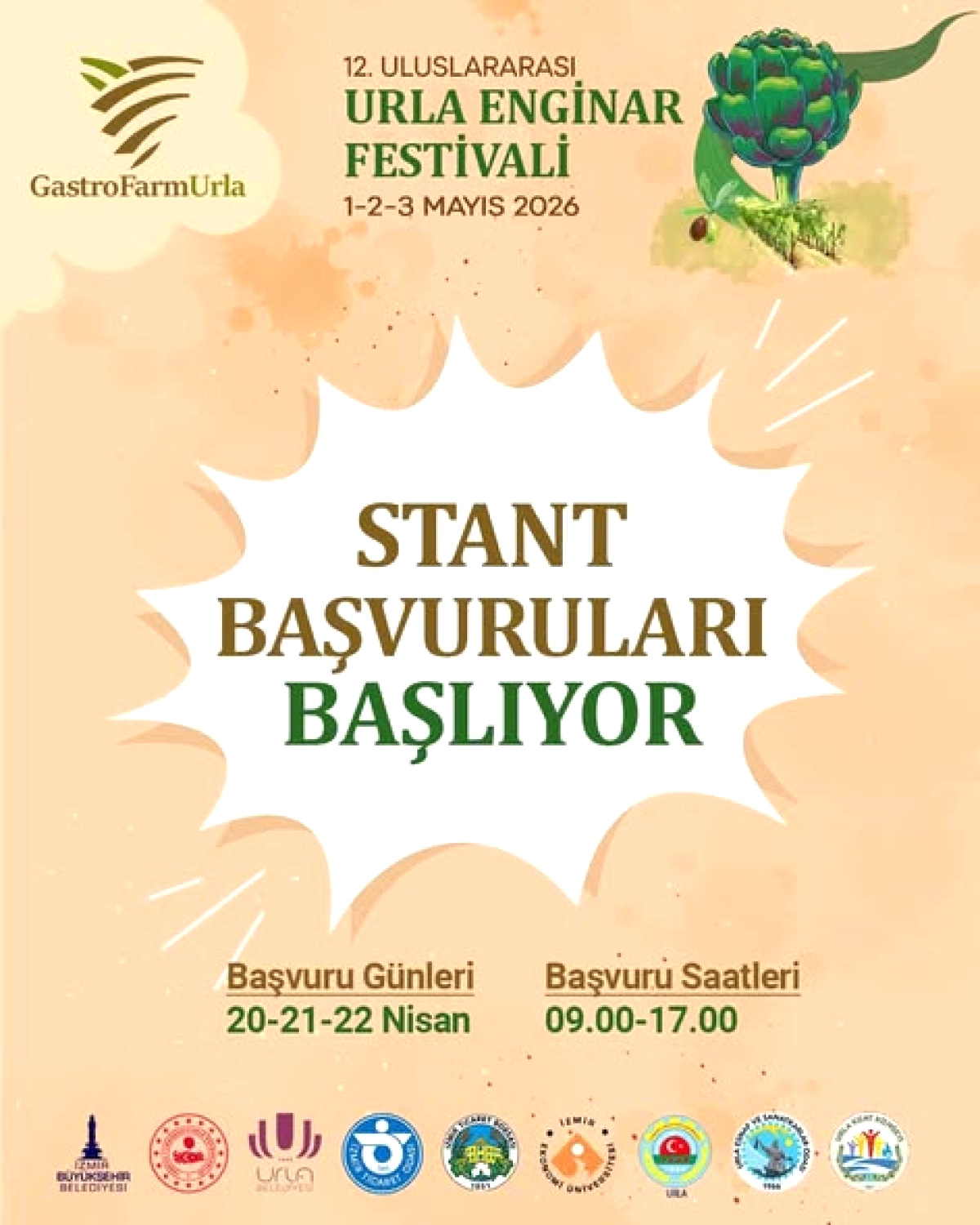 12. Urla Enginar Festivali İçin Stant Başvuruları Açıldı — Son Tarih 22 Nisan