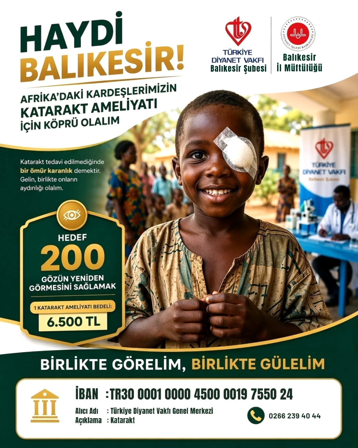 Balıkesir'de Katarakt Ameliyatı Kampanyası: 6.500 TL ile Görme Önceki Haline Dönüyor