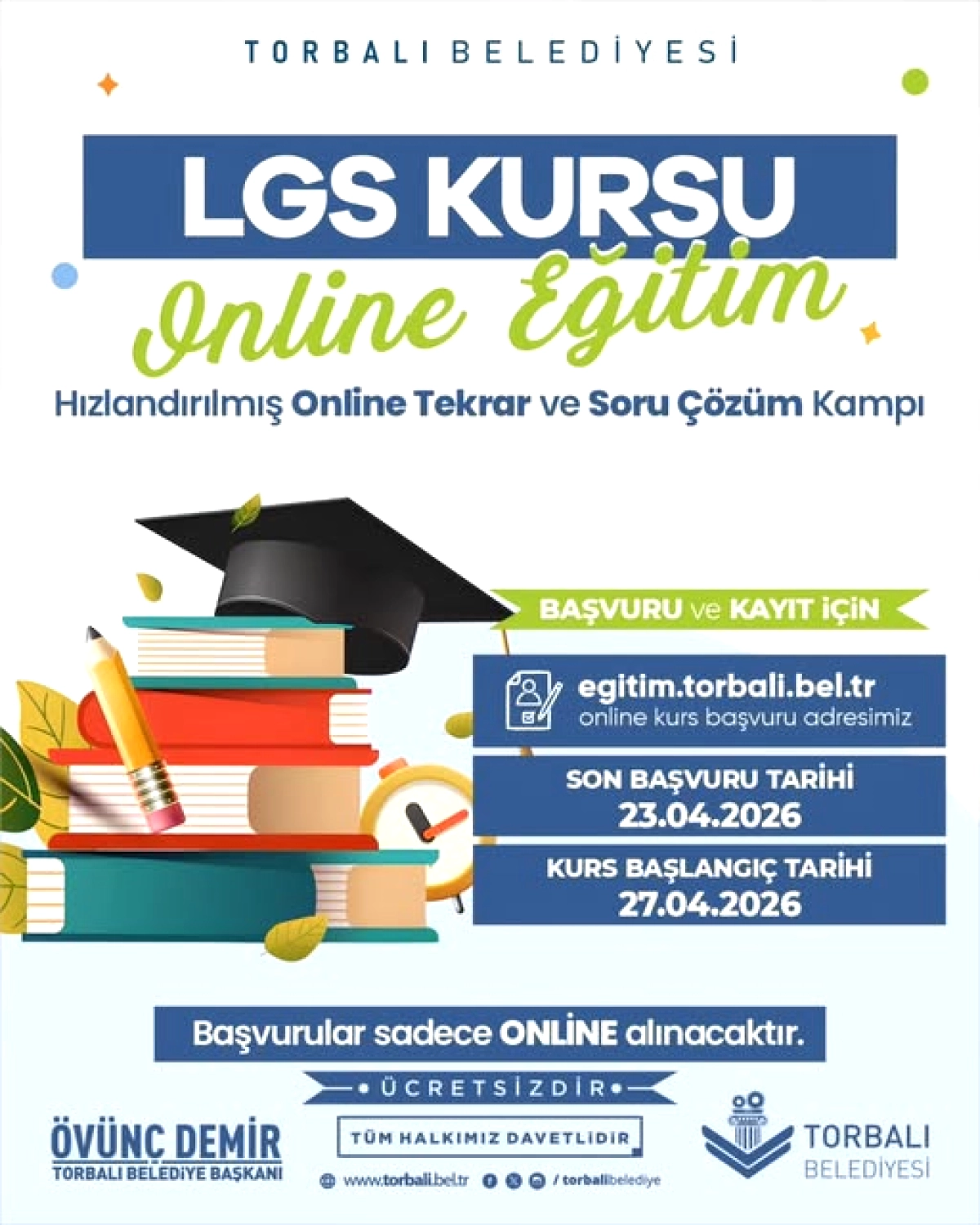 Torbalı'dan LGS Adaylarına Ücretsiz Online Kamp: Başvuru 23 Nisan'da Bitiyor