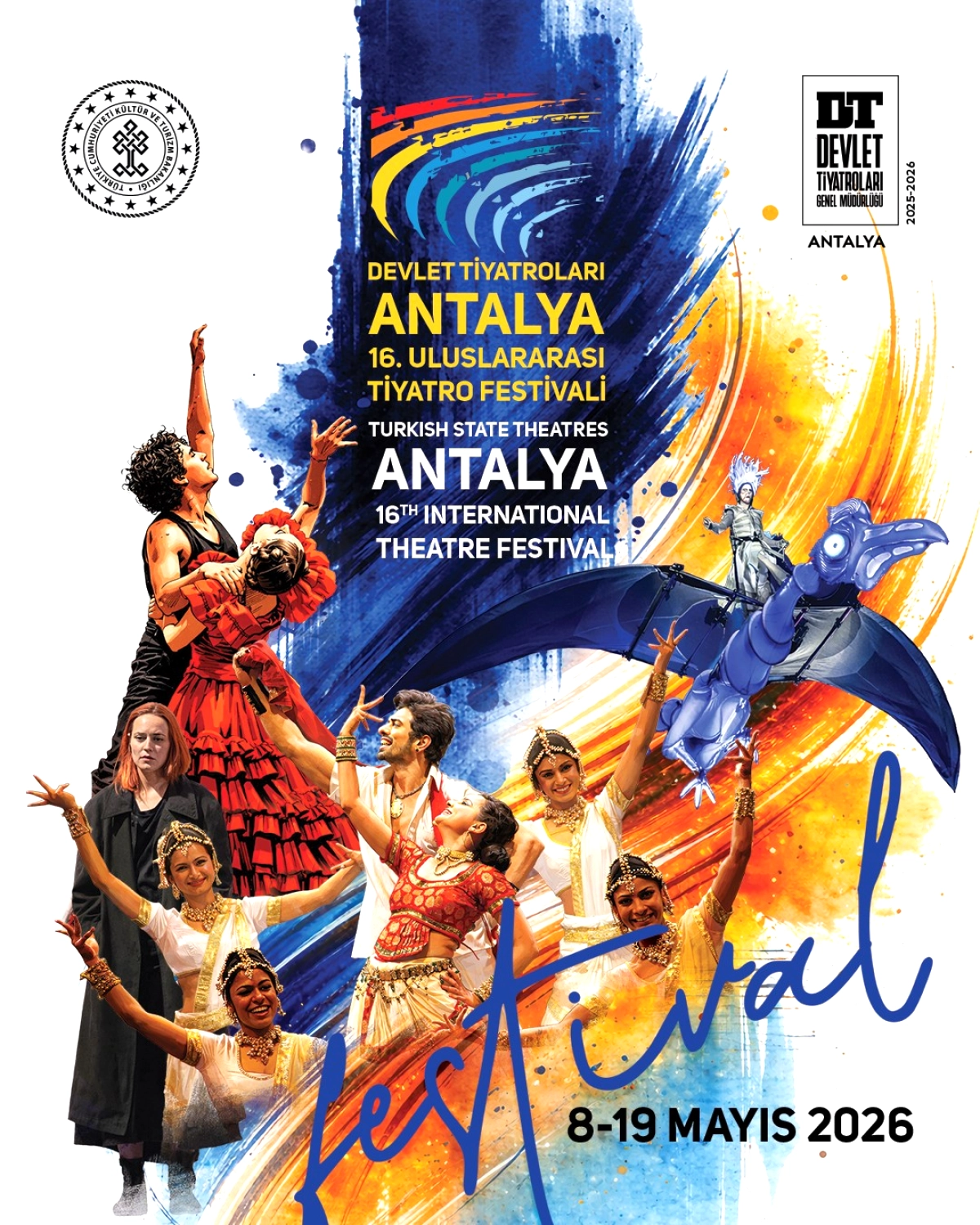 Antalya'da 16. Uluslararası Tiyatro Festivali Başlıyor: 15 Sahnede 23 Oyun