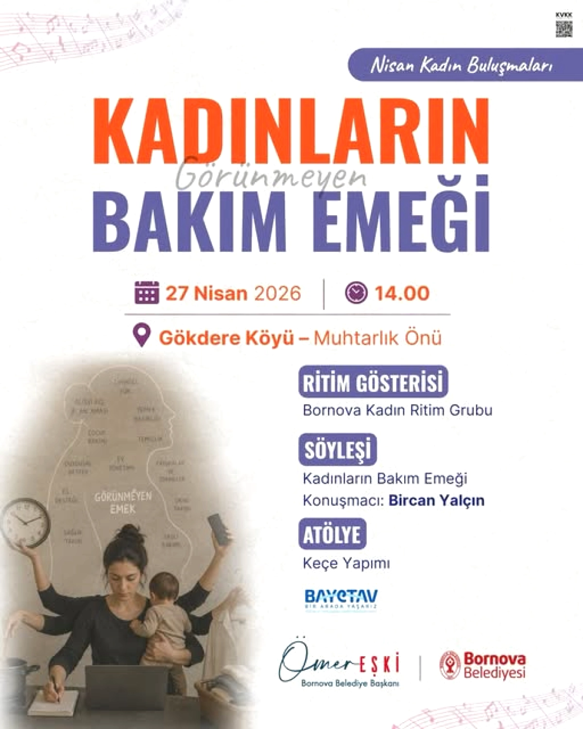 Bornova'da Kadınlar Görünmeyen Emeği Ritimle Dillendirecek