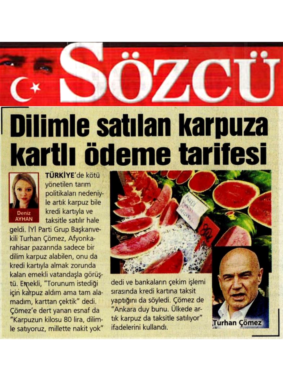 İyi Parti'li Çömez'den Ekonomik Kriz ve Enflasyon Eleştirisi