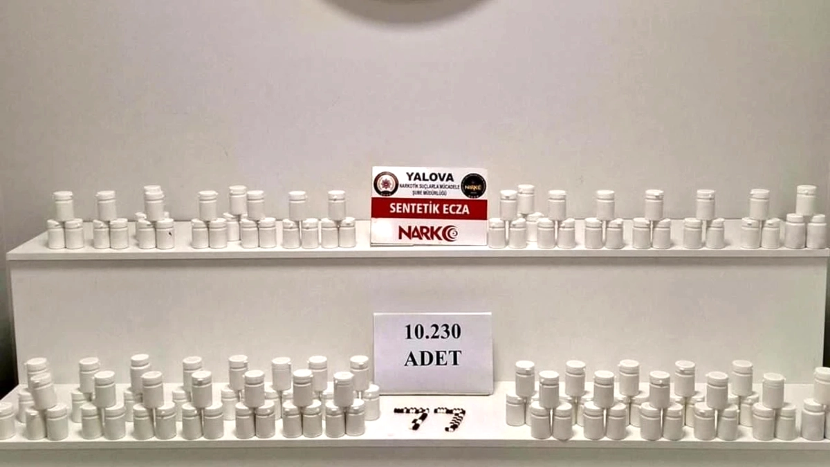 Yalova'da 10.230 Uyuşturucu Hap Ele Geçirildi: 2 Kişi Tutuklandı