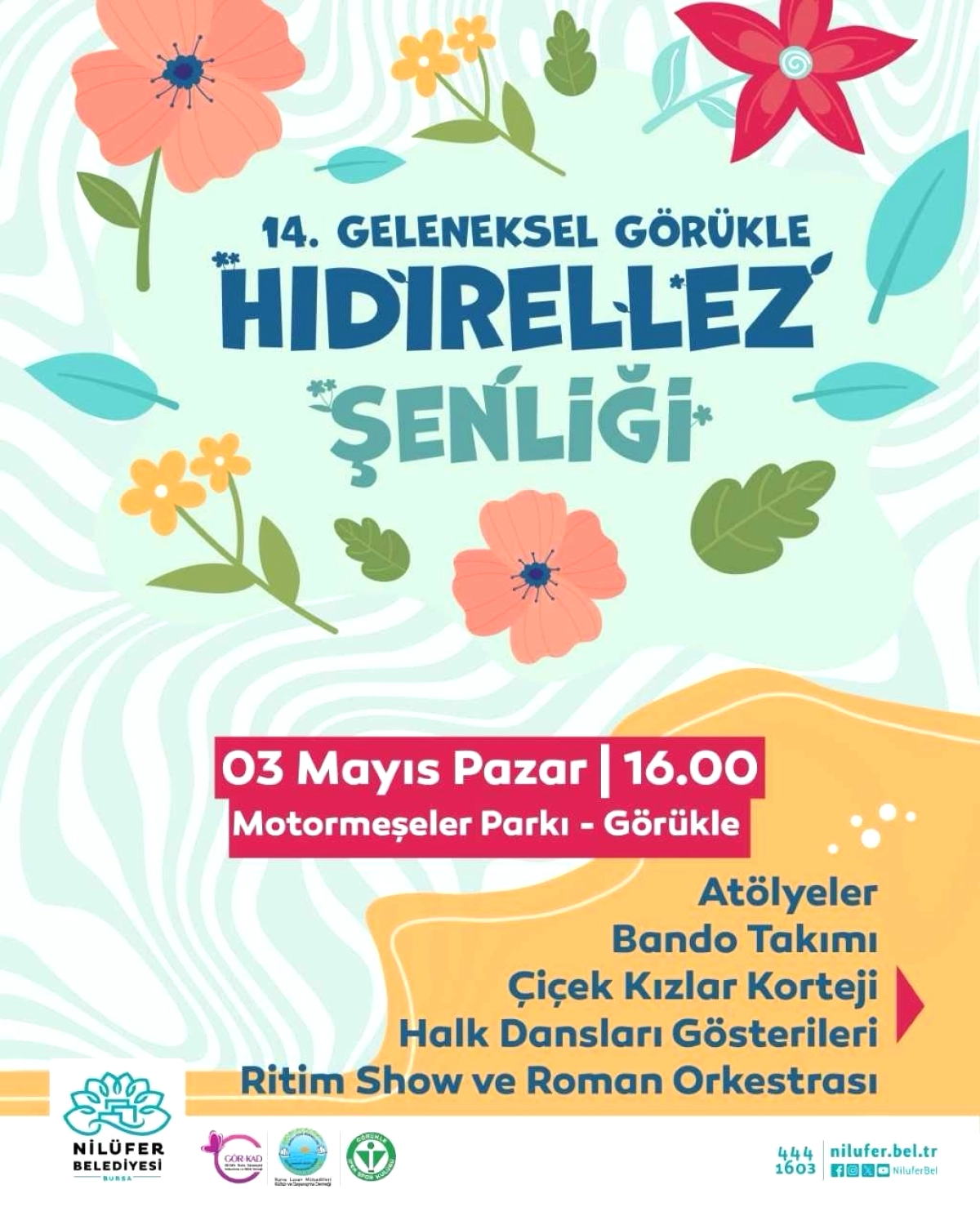 Nilüfer'de 14. Hıdırellez Şenliği: Bahar Coşkusu 3 Mayıs'ta