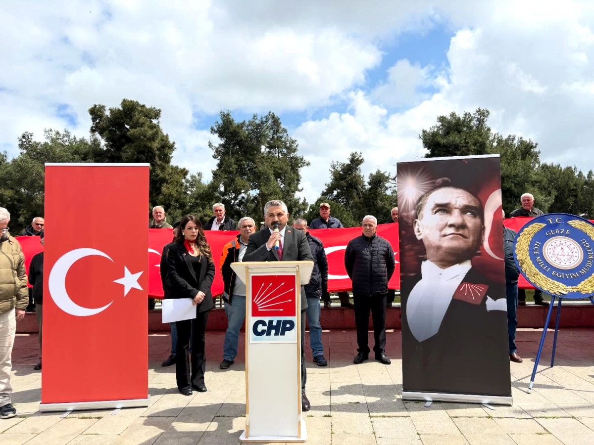 CHP Gebze'de 23 Nisan Coşkusu: Çelenk Töreniyle Milli Egemenlik Vurgusu