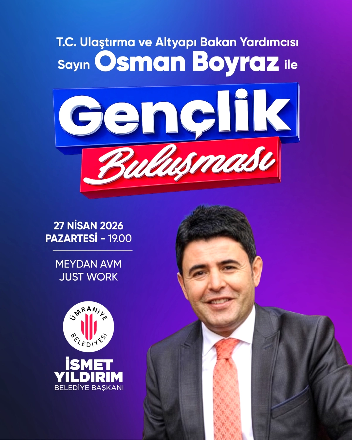 Ümraniye Gençlik Meclisi'nde Sürprizli Gençlik Buluşması: Bakan Yardımcısı Konuk Olacak