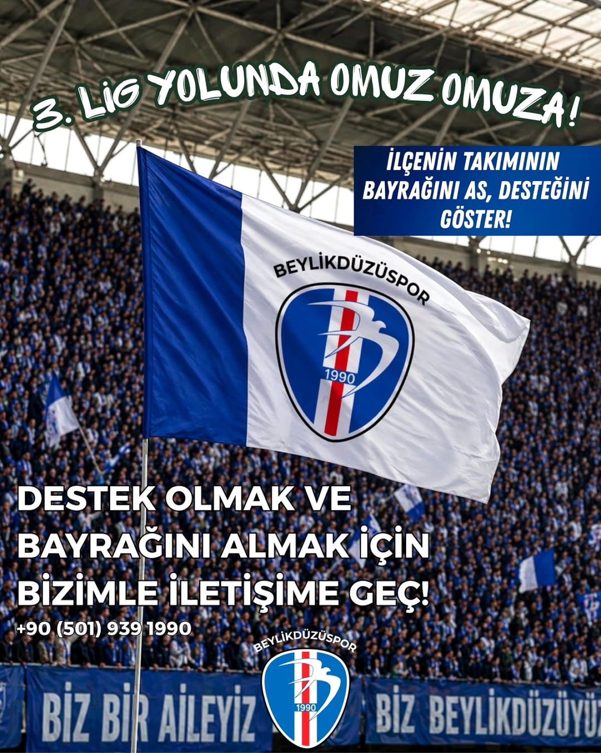 Beylikdüzüspor 3. Lig Yolunda Taraftar Desteği İstiyor