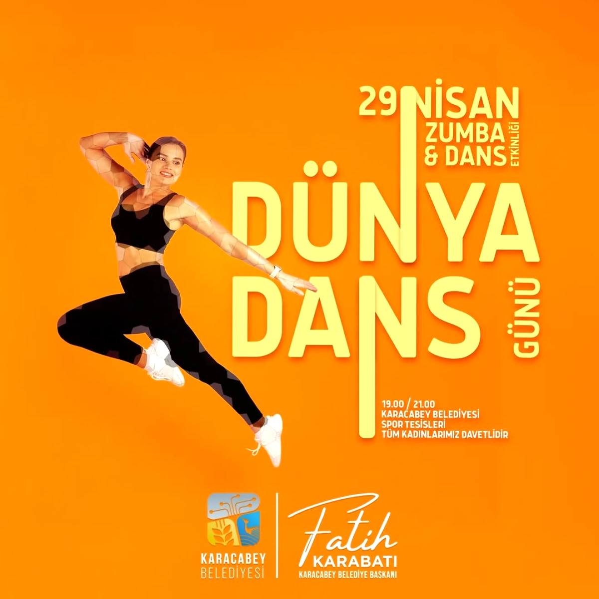 Karacabey'de Kadınlara Özel Ücretsiz Zumba Şöleni: 29 Nisan'da Buluşalım