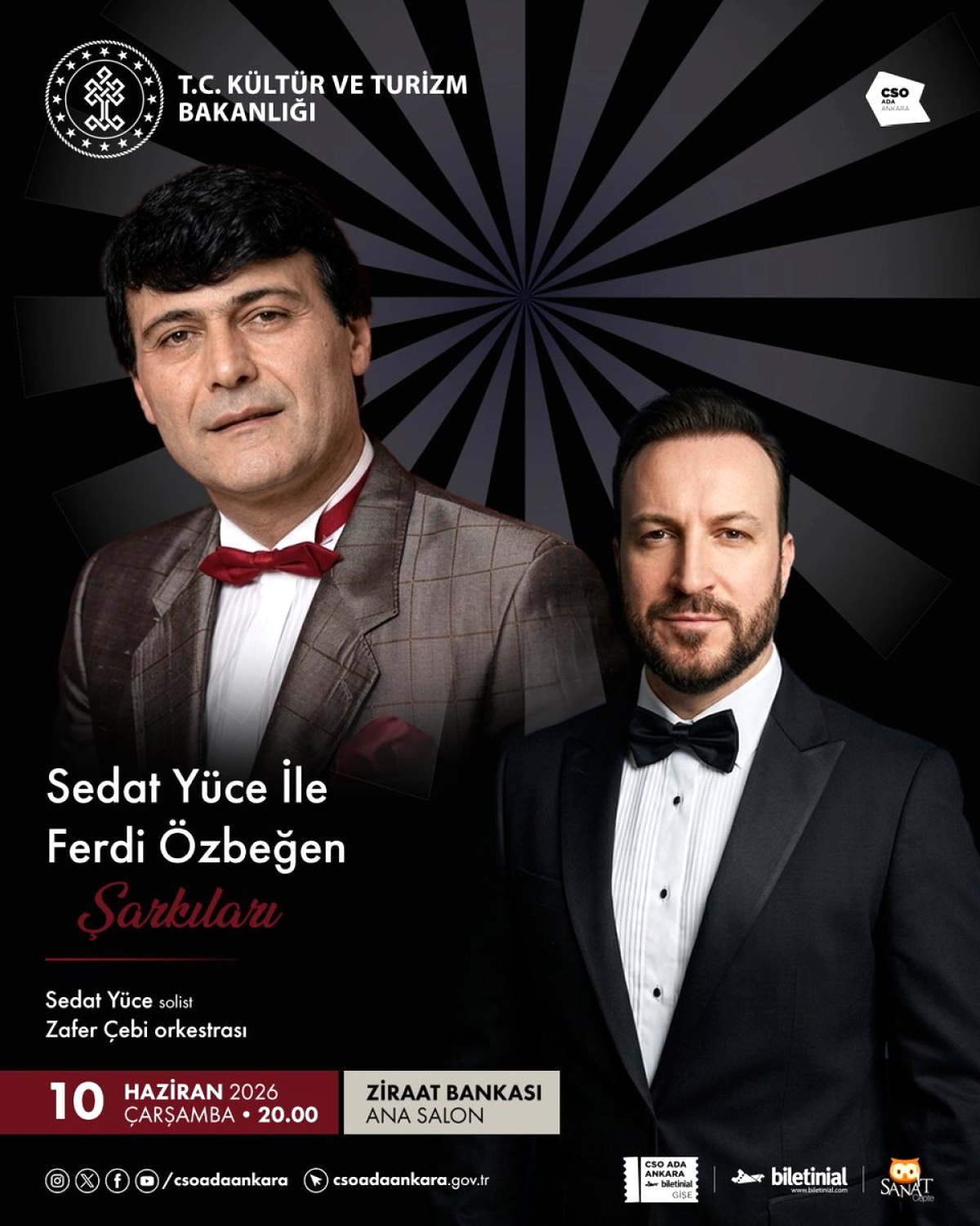 Sedat Yüce, 10 Haziran'da CSO Ada Ankara'da Sahne Alacak