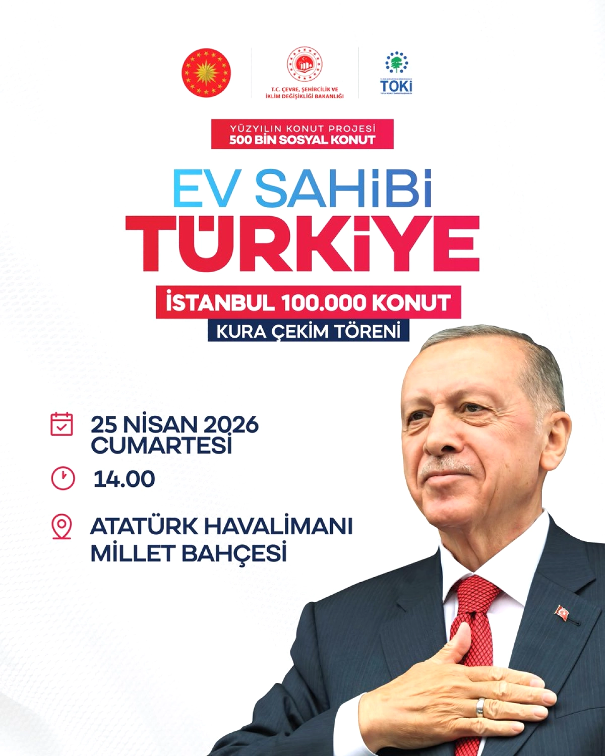 İstanbul'da 100.000 Konut İçin Kura Çekimi Yarın Yapılacak