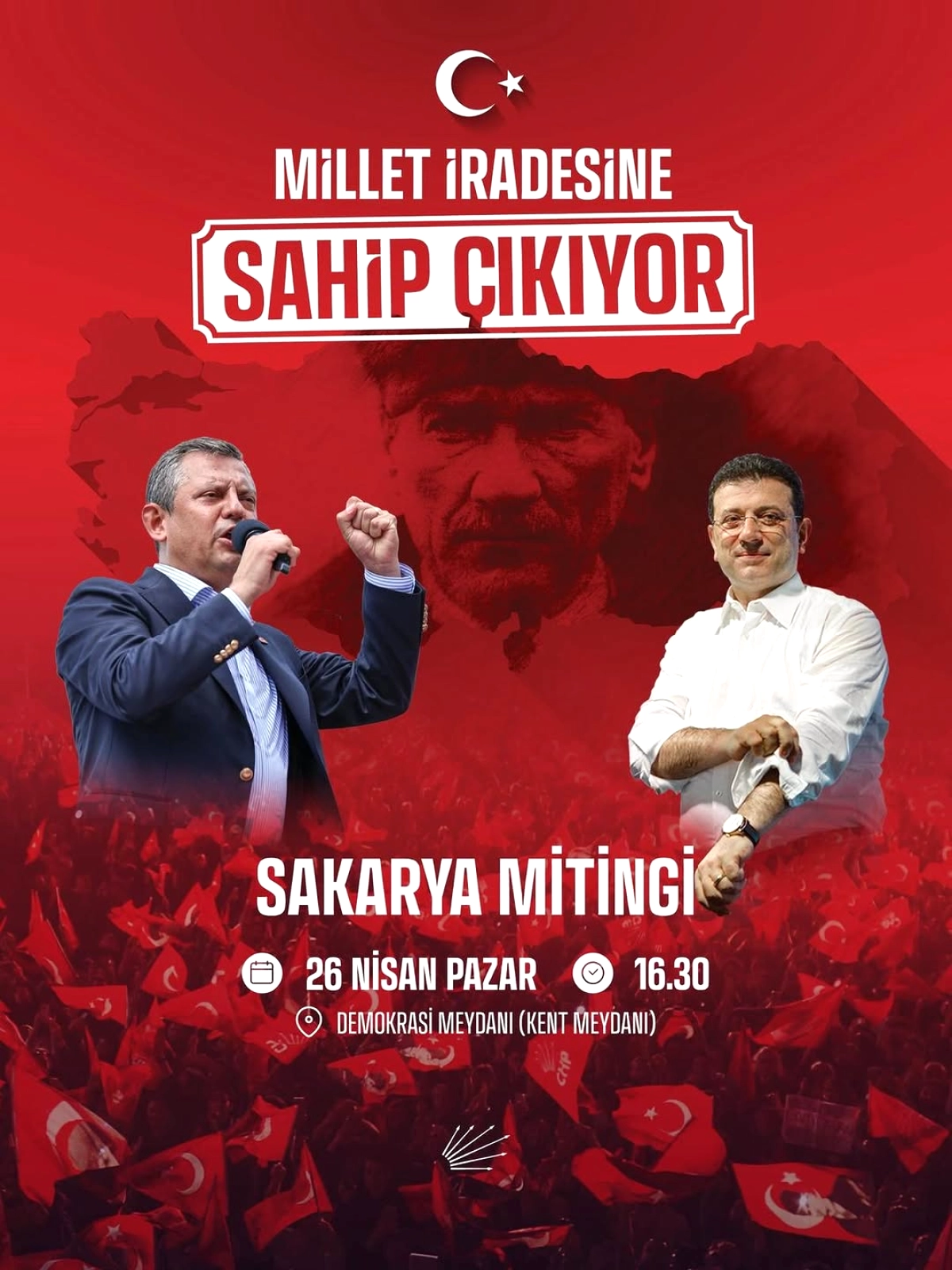 Beypazarı CHP Mitingi: Tutuklu İmamoğlu ve Siyasi Tutsaklar İçin Buluşma