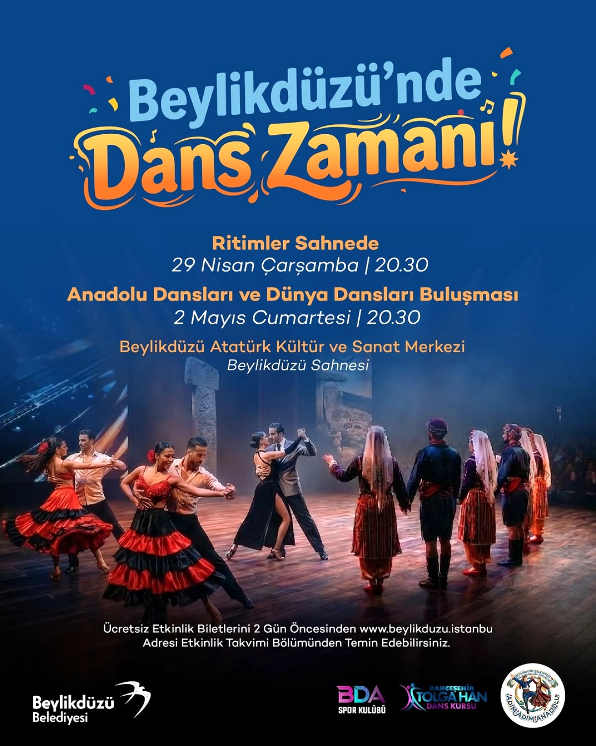 Beylikdüzü'nde Dans Festivali Başlıyor: 29 Nisan-2 Mayıs 2026
