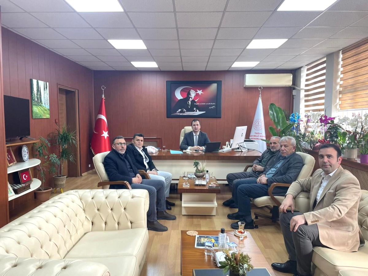 Şiran Telme Köyü Derneği'nden Tuzla Milli Eğitim Müdürlüğü'ne Anlamlı Ziyaret