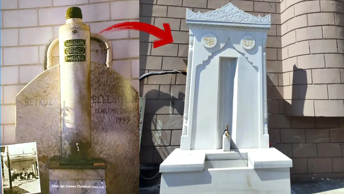 Beykoz'da 285 Yıllık Tarihi Çeşme İzinsiz Söküldü: Yerine Mermer Konuldu