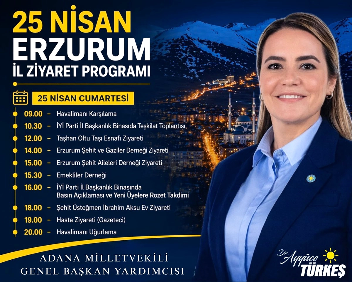 İYİ Parti'li Taş Erzurum'da: 