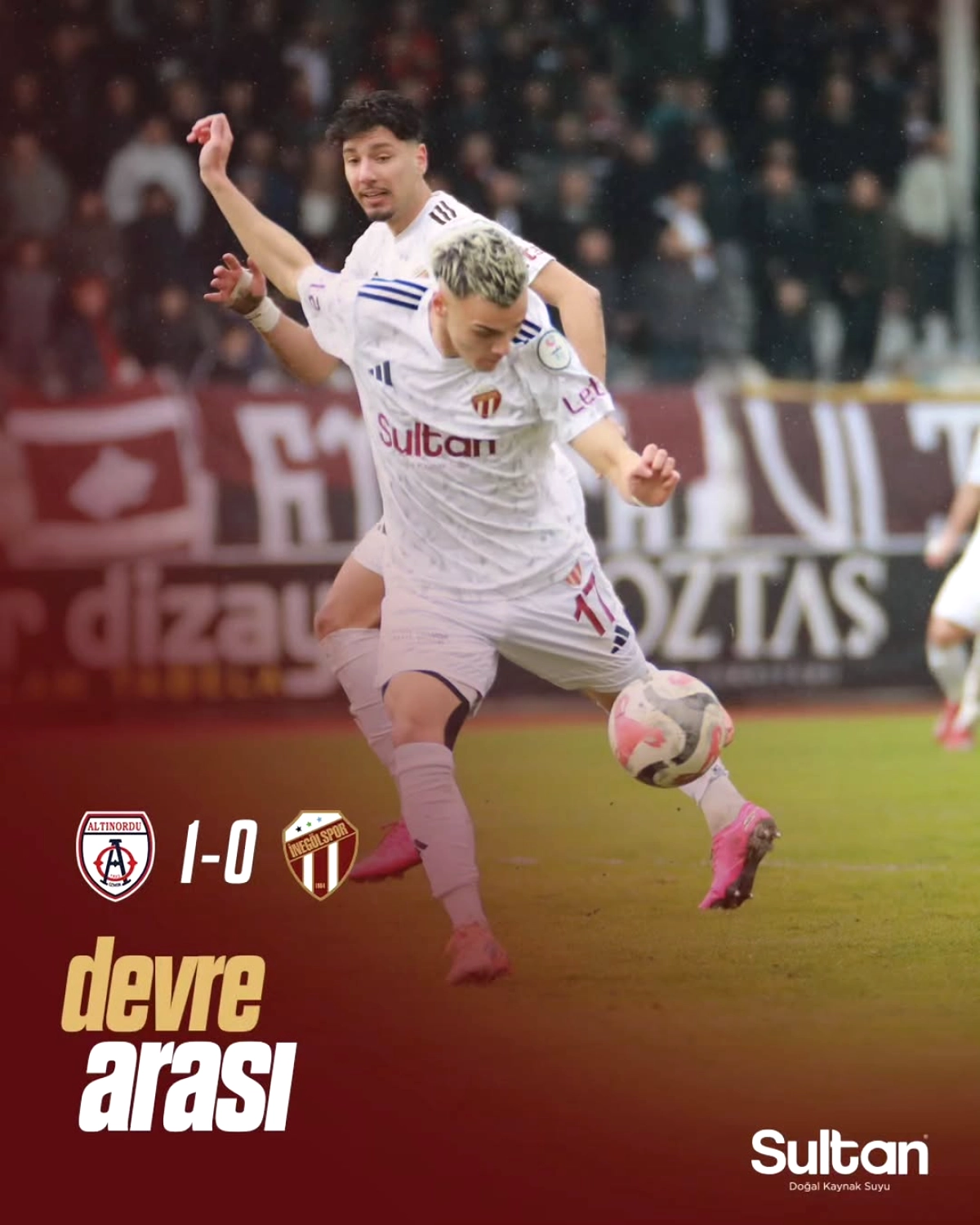 Altınordu, İnegölspor'a Karşı İlk Yarıyı 1-0 Önde Kapattı