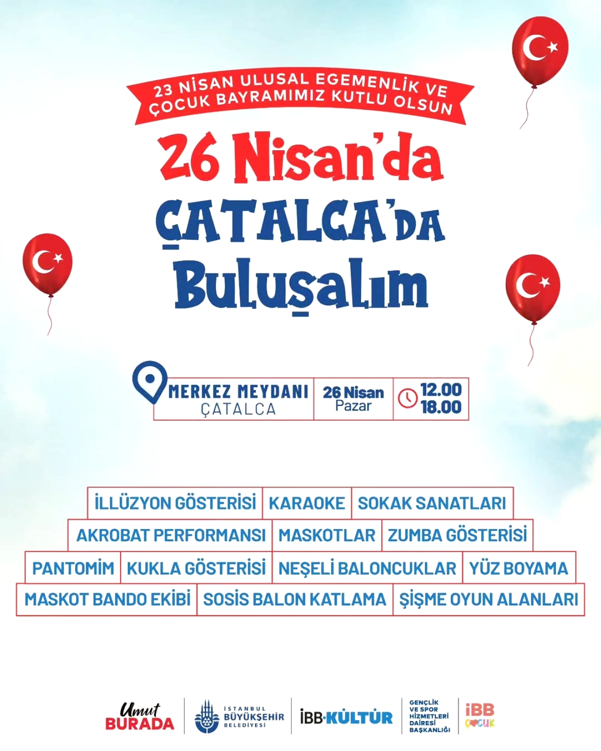 Çatalca'da 23 Nisan Coşkusu Devam Ediyor: Cumhuriyet Meydanı'nda Dev Etkinlik