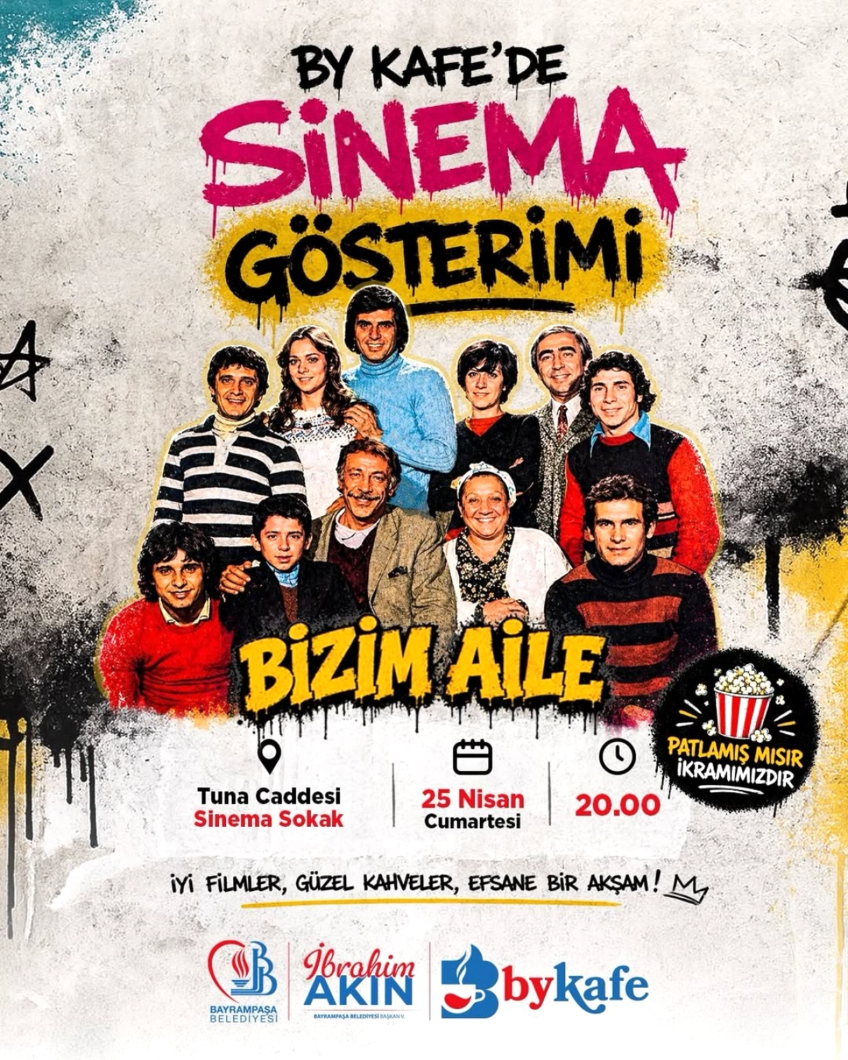 Bayrampaşa'da Açık Hava Sineması: Bizim Aile Bu Akşam