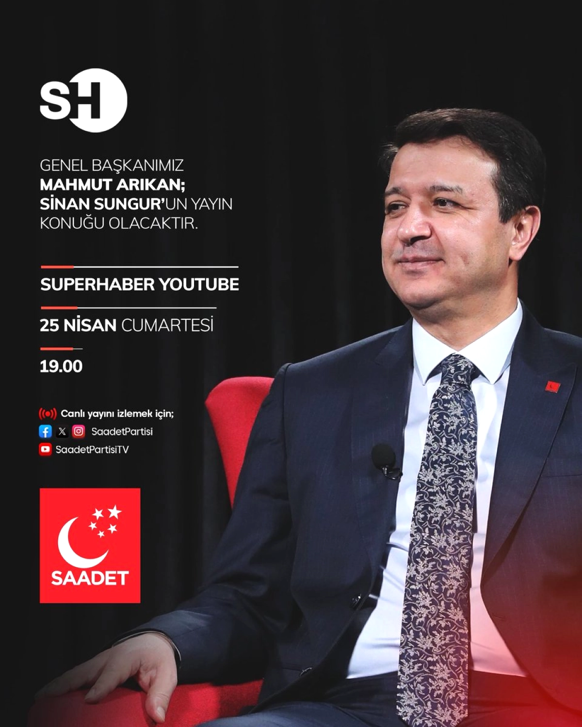 Mahmut Arıkan Bu Akşam Sinan Sungur'un Konuğu Olacak