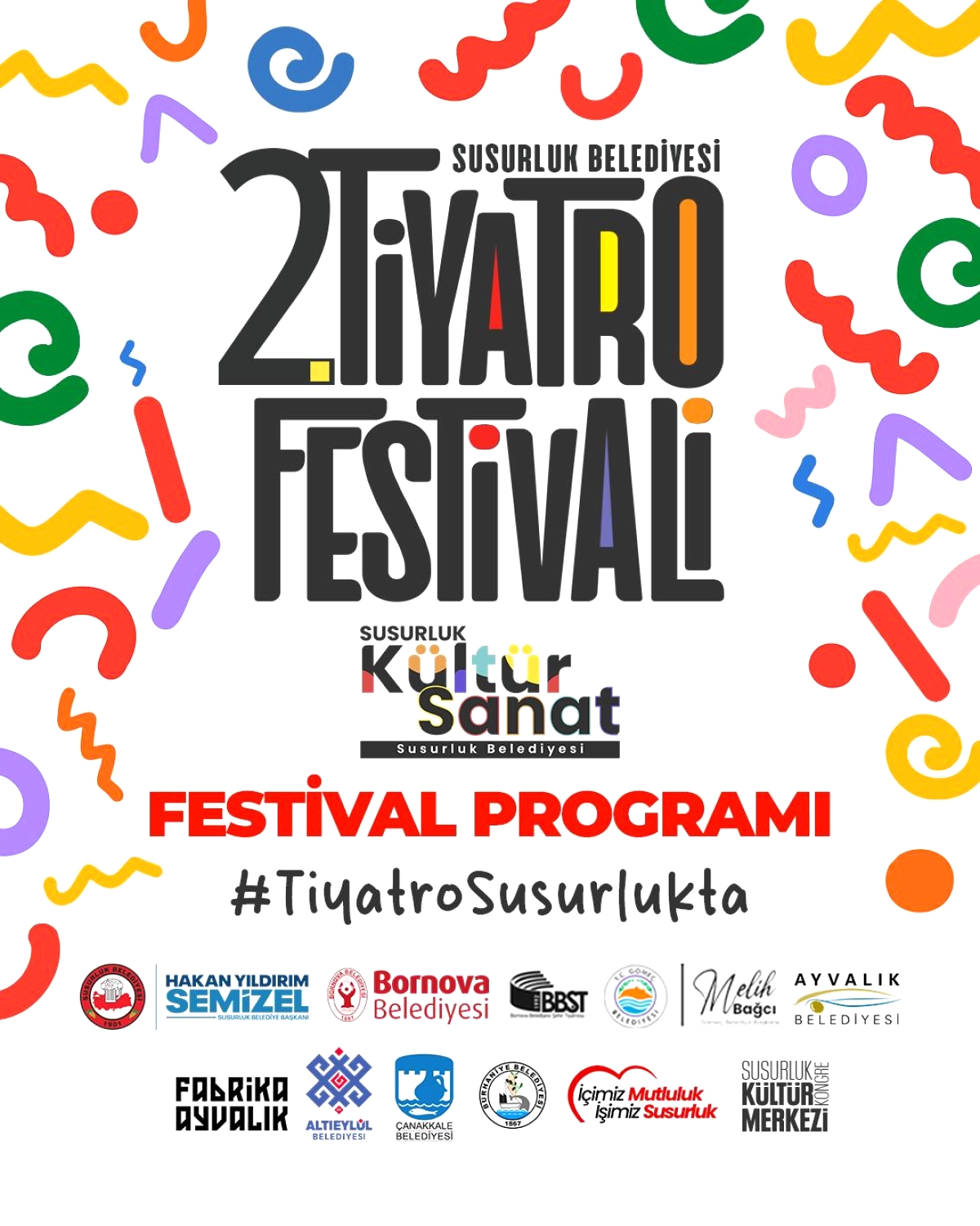 Susurluk'ta 7 Gün Ücretsiz Tiyatro Festivali Başlıyor