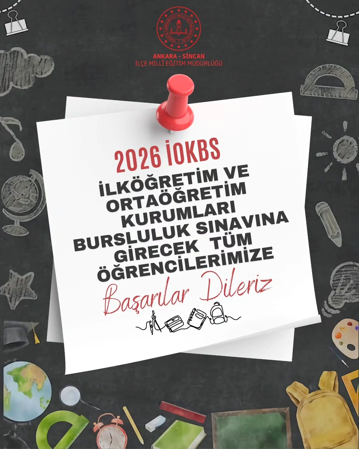 Sincan'da Bursluluk Sınavı Heyecanı: Öğrenciler İOKBS'de Ter Dökecek